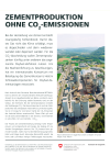 Zementproduktion ohne CO2-Emissionen