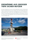 Erdwärme aus grosser Tiefe sicher nutzen