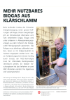 Mehr nutzbares Biogas aus Klärschlamm