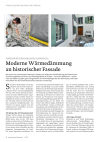 Moderne Wärmedämmung an historischer Fassade