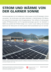 Strom und Wärme von der Glarner Sonne