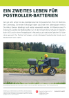 Ein zweites Leben für Postroller-Batterien