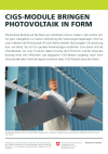 CIGS-Module bringen Photovoltaik in Form