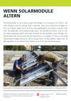 Wenn Solarmodule altern