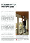 Fensterlüfter im Praxistest