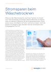 Stromsparen beim Wäschetrocknen