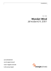 Mandat Wind. Jahresbericht 2001
