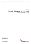 Mandat Biomasse (ohne Holz). Jahresbericht 2002