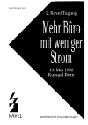 2. RAVEL-Tagung vom 13. Mai 1992 in Bern