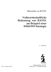 Volkswirtschaftliche Bedeutung von RAVEL am Beispiel einer WKK/WP-Strategie