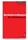 Gerätebestellungen für Wohnbauten - Bestellfaktor Strom