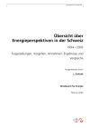 Übersicht über Energieperspektiven in der Schweiz 1994 - 2003