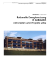 Rationelle Energienutzung in Gebäuden, Aktivitäten und Projekte 2002 - Jahresbericht