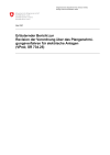 Erläuternder Bericht zur Revision der Verordnung über das Plangenehmigungsverfahren für elektrische Anlagen (VPeA; SR 734.25)