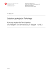 Sachplan geologische Tiefenlager - Konzept regionale Partizipation: Grundlagen und Umsetzung in Etappe 1 und 2