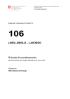 106 Linea Airolo-Lavorgo, Scheda di coordinamento