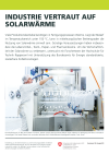 Industrie vertraut auf Solarwärme