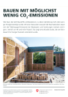 Bauen mit möglichst wenige CO2-Emissionen