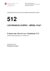 512 Leitungszug Chippis-Mörel/Filet, Erläuternder Bericht
