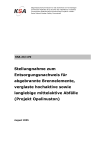 Stellungnahme zum Entsorgungsnachweis für abgebrannte Brennelemente, verglaste hochaktive sowie langlebige mittelaktive Abfälle (Projekt Opalinuston)