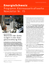 Petites centrales hydrauliques - Newsletter n° 15