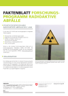Programme de recherche déchets radioactifs