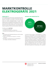Contrôle des étiquettes-énergie et exigences minimales pour les appareils électriques en Suisse 2021