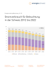 Stromverbrauch für Beleuchtung in der Schweiz 2022