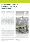 Le toit solaire pliant se déploie sur la marché
