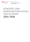 Plan directeur de la recherche énergétique de la Confédération 2025–2028