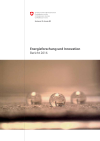 Recherche énergétique et innovation - Rapport 2016