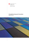 Recherche énergétique et innovation - Rapport 2015