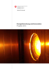 Recherche énergétique et innovation - Projets 2014
