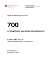 700 Leitungszug Waldegg-Wollishofen, Erläuternder Bericht