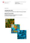 Rapport annuel 2013 Groupe de travail de la Confédération pour la gestion des déchets nucléaires (Agneb)