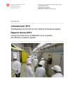 Rapport annuel 2014 Groupe de travail de la Confédération pour la gestion des déchets nucléaires (Agneb)