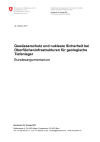 Gewässerschutz und nukleare Sicherheit bei Oberflächeninfrastrukturen für geologische Tiefenlager