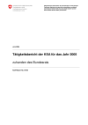 Tätigkeitsbericht der KSA für das Jahr 2005 zuhanden des Bundesrats