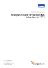 EnergieSchweiz für Gemeinden. Jahresbericht 2003