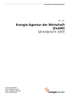 Energie-Agentur der Wirtschaft (EnAW). Jahresbericht 2003