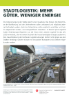 Stadtlogistik: mehr Güter, weniger Energie
